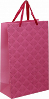 Пакет подарочный LL-1 D-1144 розовый узор ромбики с лаком