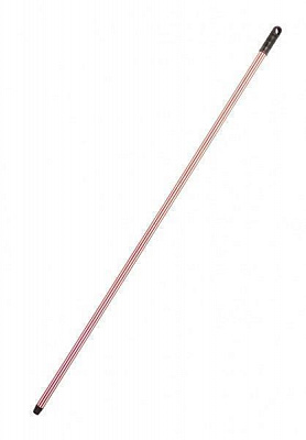 Ручка для швабры универсальное Гривня Петрівна прорезиненная 120см*0,23мм, бело-красная 