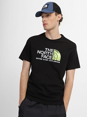 Футболка THE NORTH FACE M S/S RUST 2 TEE NF0A4M68H211 р.L черный