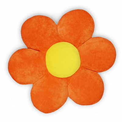 Подушка декоративная WP Merchandise Ромашка 55 см оранжево-желтый FWPPILLOWCH22ORY0