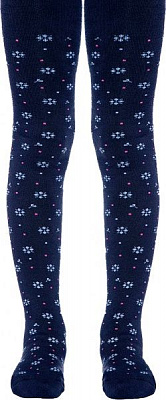 Колготки для дівчаток Conte-Kids Sof-Tiki 396 7С-38СП р.128-134 темно-синій