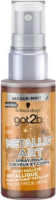 Спрей-блеск Got2b Metallic Art золотой 50 мл