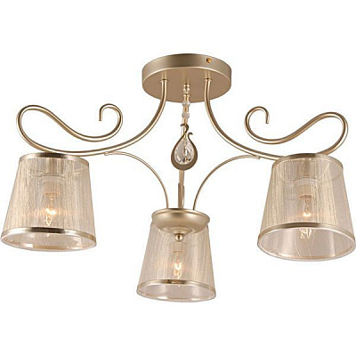 Люстра стельова Victoria Lighting 3x40 Вт E14 бежевий Fabrizia