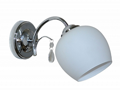 Бра Геотон C392-1А 1x60 Вт E27 хром/білий 48810