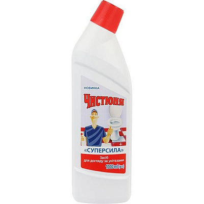 Средство для чистки унитаза Чистюля Суперсила 1 л
