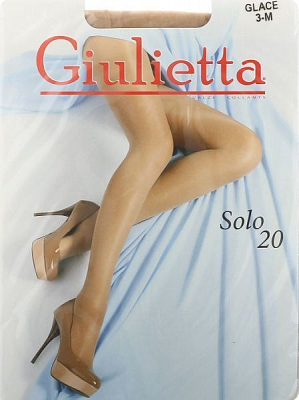 Колготки жіночі Giulia Solo р. 3 бежевий 1 шт. glace 20 den