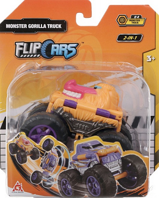 Машинка-трансформер Flip Cars 2 в 1 Монстр-трак Горила EU463875A-04