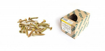 Шуруп универсальный потайная головка ЦЖ 3,5x25 мм 1000 шт EXPERT FIX