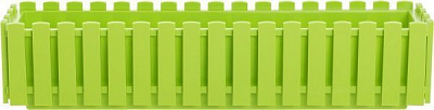Ящик балконный Plastkon Fency прямоугольный 10,5л салатовый 