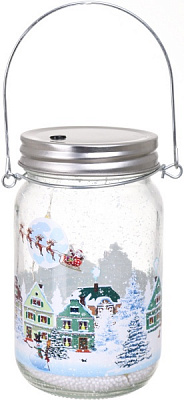 Декоративное изделие Бутылка с подсветкой AC6007390 14 см 