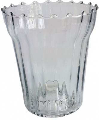 Горшок стеклянный Орхидея d 125 h 15O №2 прозрачный 