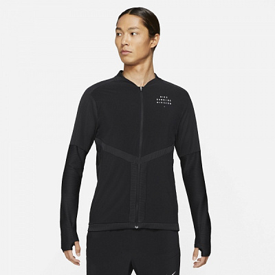 Джемпер Nike M NK DF RUN DVN ELEMENT FZ DD4929-010 р. 2XL черный