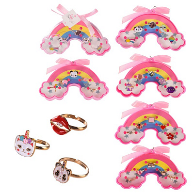 Набор детских колечек Радуга 5 шт./уп. KB2125 (ассортимент)