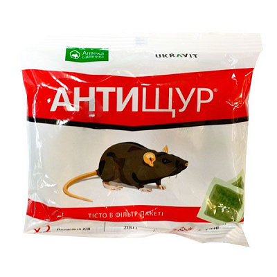 Приманка для мышей и крыс Аптека садовода Антищур паста 200 г