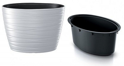Горшок для цветов Prosperplast MAZE 600 мм овальный белый 
