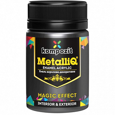 Декоративна фарба Kompozit акрилова MetalliQ платина 0,07кг