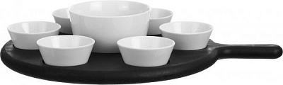 Набір піал на чорній підставці Paddle LSA