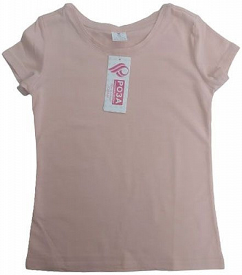 Футболка для дівчаток Роза 210118 р.128 пудра