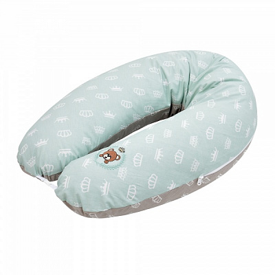 Подушка для годування IDEIA Корона 30x170 см м'ятний/бежевий 4820227284993