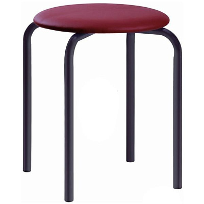 Табурет AMF Art Metal Furniture Софі бордовий / чорний