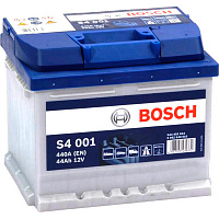 Аккумулятор автомобильный Bosch S4 44А 12 B «+» справа