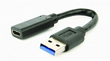 Перехідник Cablexpert чорний (A-USB3-AMCF-01) USB3.0 Type-C (USB-вилка/C-розетка) 