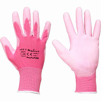 Рукавички ArtMaster з покриттям поліуретан M (8) Rnypu Pink