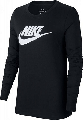 Футболка Nike W NSW TEE ESSNTL LS ICON FTRA BV6171-010 M чорний