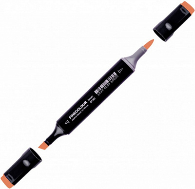 Маркер спиртовий FINECOLOUR EF102-163 іржавий червоний