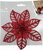 Цветок декоративный Shunda 15 см красная