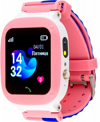 Смарт-годинник AmiGo GO004 Splashproof Camera + LED pink