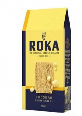 Печенье ROKACHEESECRISPIES с сыром чедер 70 г 