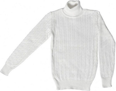Джемпер детский р.140 белый 1284 