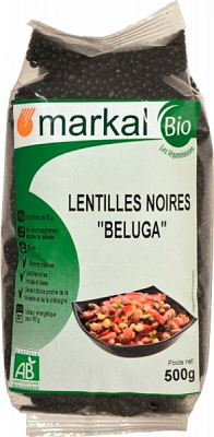 Чечевица Markal чорная 500 г (3329484485002)