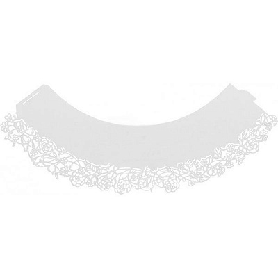 Серветки кондитерські для кексів Квіти 21х9 см 12 шт.