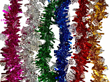 Дощик новорічний Long Dragon LD25-026 9 см 2 м в асортименті