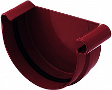 Заглушка желоба правая Bryza 125 мм красный 