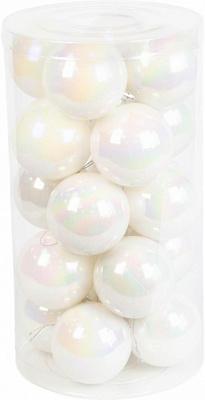 Набор елочных шаров Бабл гамм прозрачный d 80 мм 20 шт./уп.