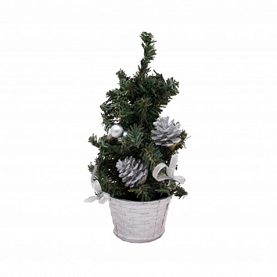 Елка искусственная Девилон серебро 470310 25 см