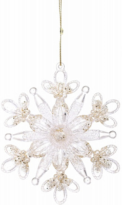 Підвіска декорована P.&C. Creative Сніжинка кришталева 13 см в асортименті F21540223/224