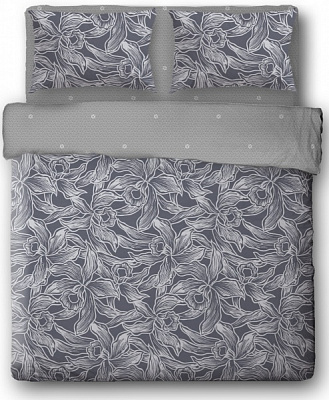 Комплект постельного белья Madonna lily 2,0 серый Ibodo 