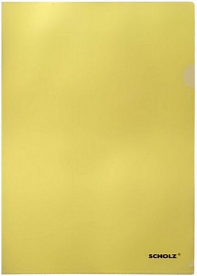 Папка-уголок набор из 10 штук А4 180 мкм желтый