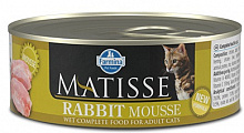 Консерва для котов Farmina Matisse Rabbit Mousse с крольчатиной 85 г