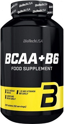 Аминокислоты BioTech BCAA + B6 без вкуса 100 капс. 