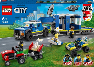 Конструктор LEGO City Полицейский мобильный командный трейлер 60315