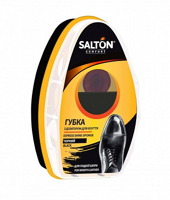 Губка-блеск с дозатором SALTON черный