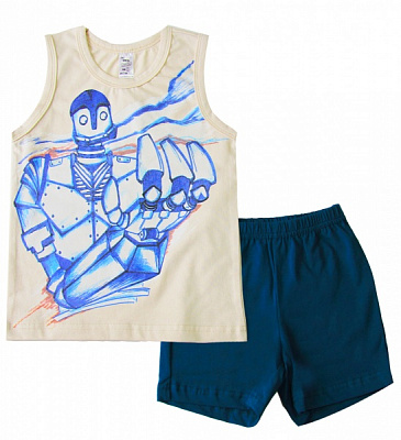 Пижама для мальчиков Smil р.110 молочный с синим 104514 