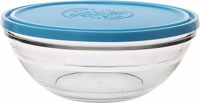 Салатник с крышкой круглый Lys Carre 2,4 л 23 см Duralex