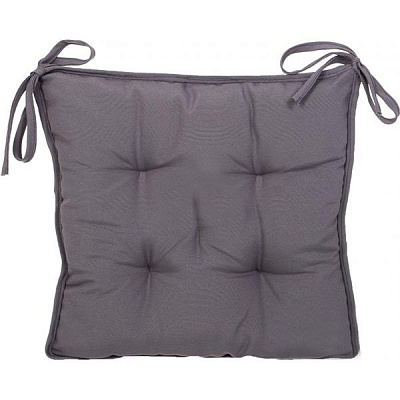 Подушка Sky стеганая silver 37x37x8 см