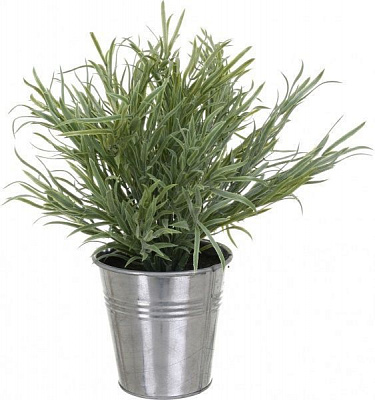 Композиция в металлическом горшке